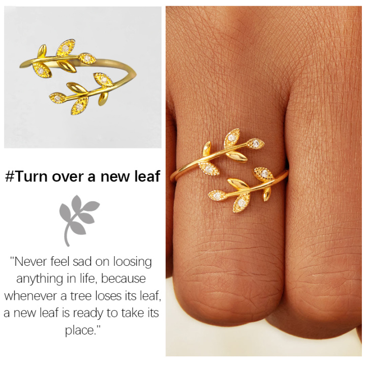 Turn Over A New Leaf Ring
