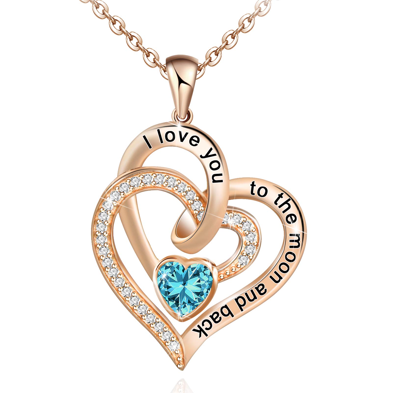 (Free Only Today) Heart to Heart Birthstone Necklace