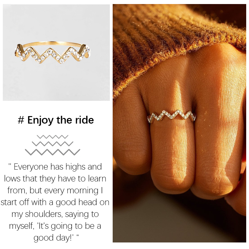 Enjoy the Ride Highs and Lows Ring