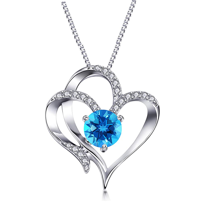 Heart to Heart Birthstone Necklace
