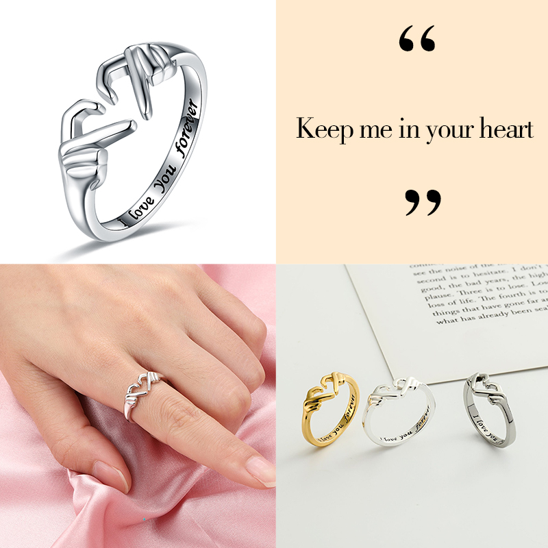 (Free Only Today) I Love You Forever Hug Ring