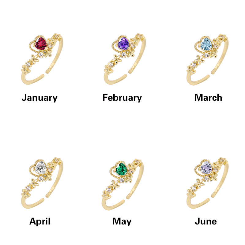 (Free Only Today) Love You Infinity Birthstone Ring