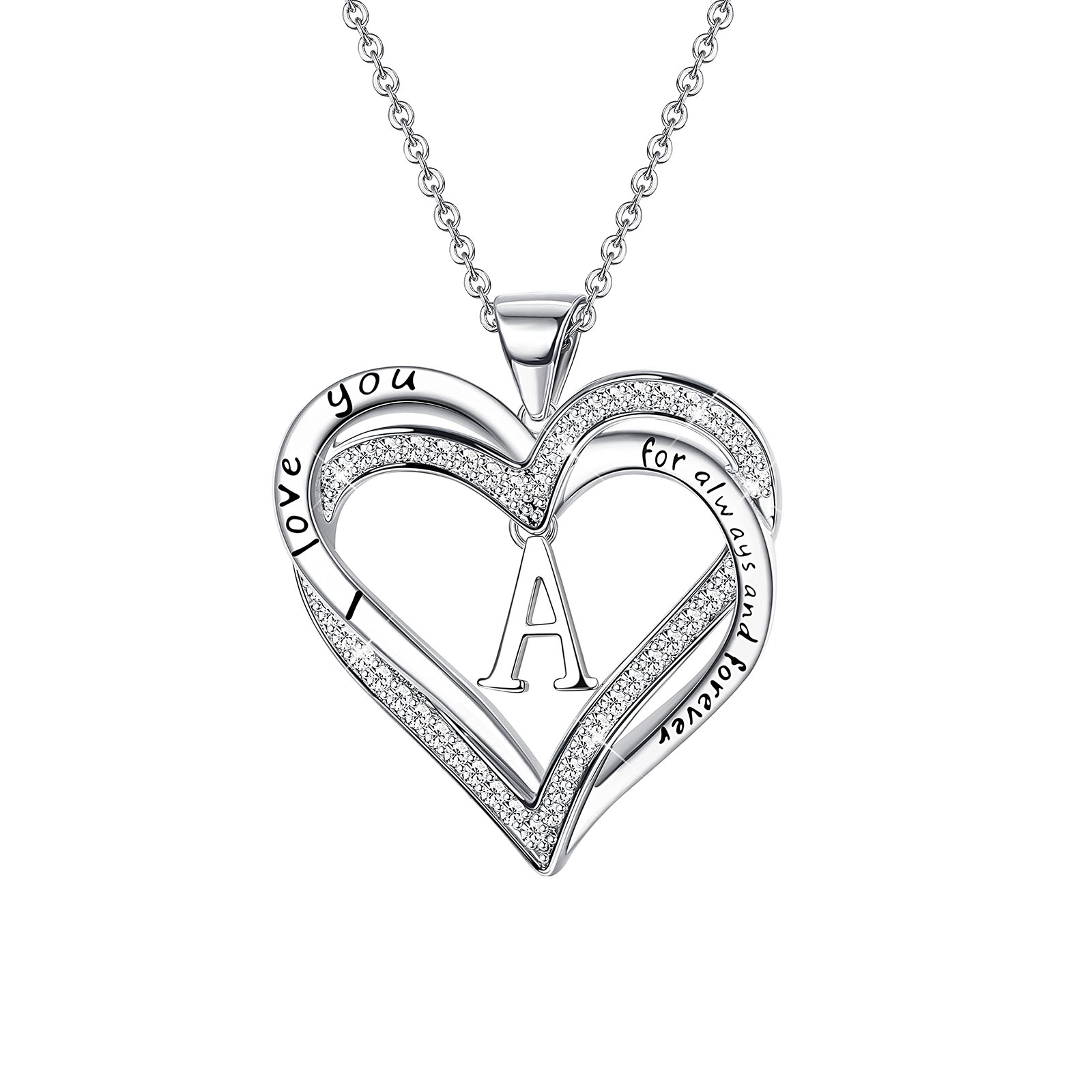 Heart to Heart Initial Necklace