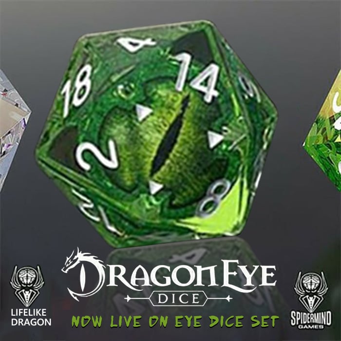 Last Day Promotion 48% OFFLifelike Green Dragon Eye Dice