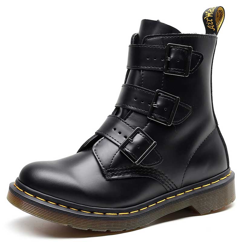 1460 SMOOTH LEATHER BUCKLE BOOTS