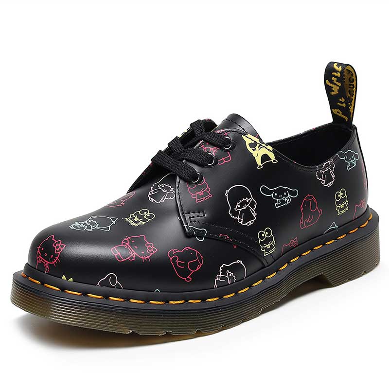 1461 HELLO KITTY PRINTING SMOOTH LEATHER OXFORD SHOES