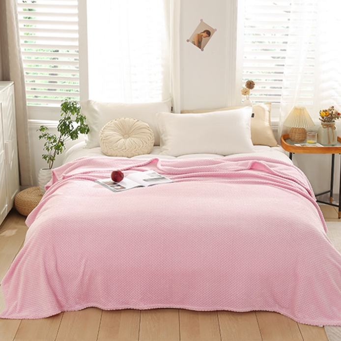 🔥Hot Sale--Winter Warm Soft Coral Fleece Throw Blanket Bed Quilt