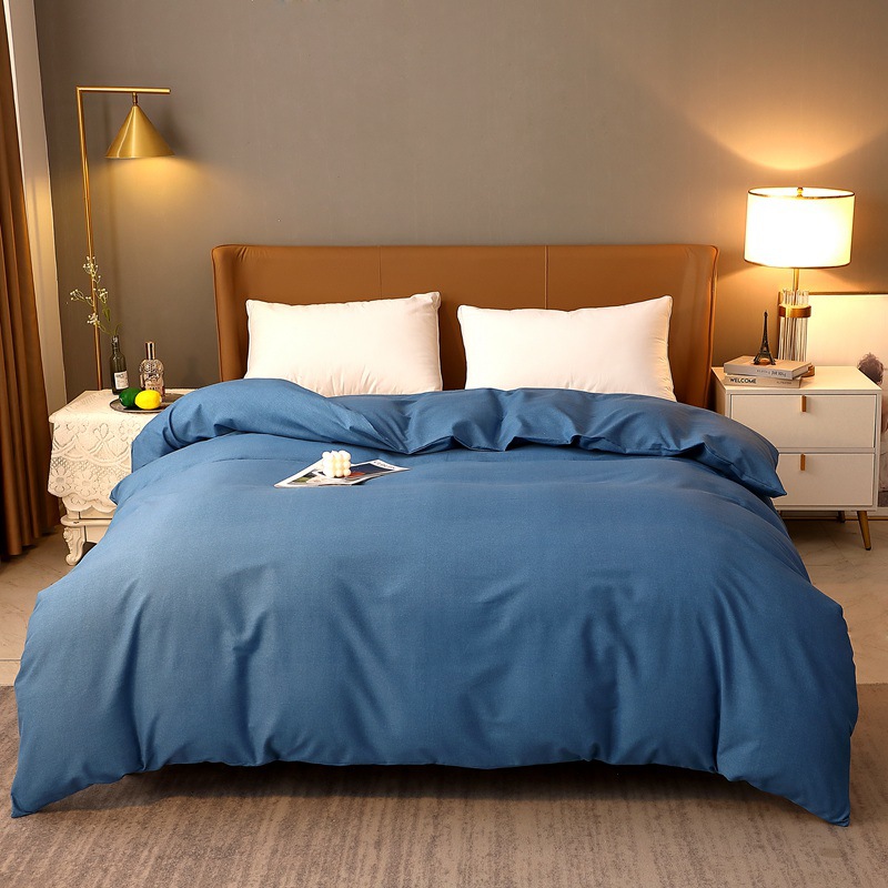 Solid Color Modern Style Pure Cotton Quilt Cover 