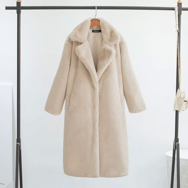 🔥Winter Women Super Thick Warm Rabbit Fur Coat
