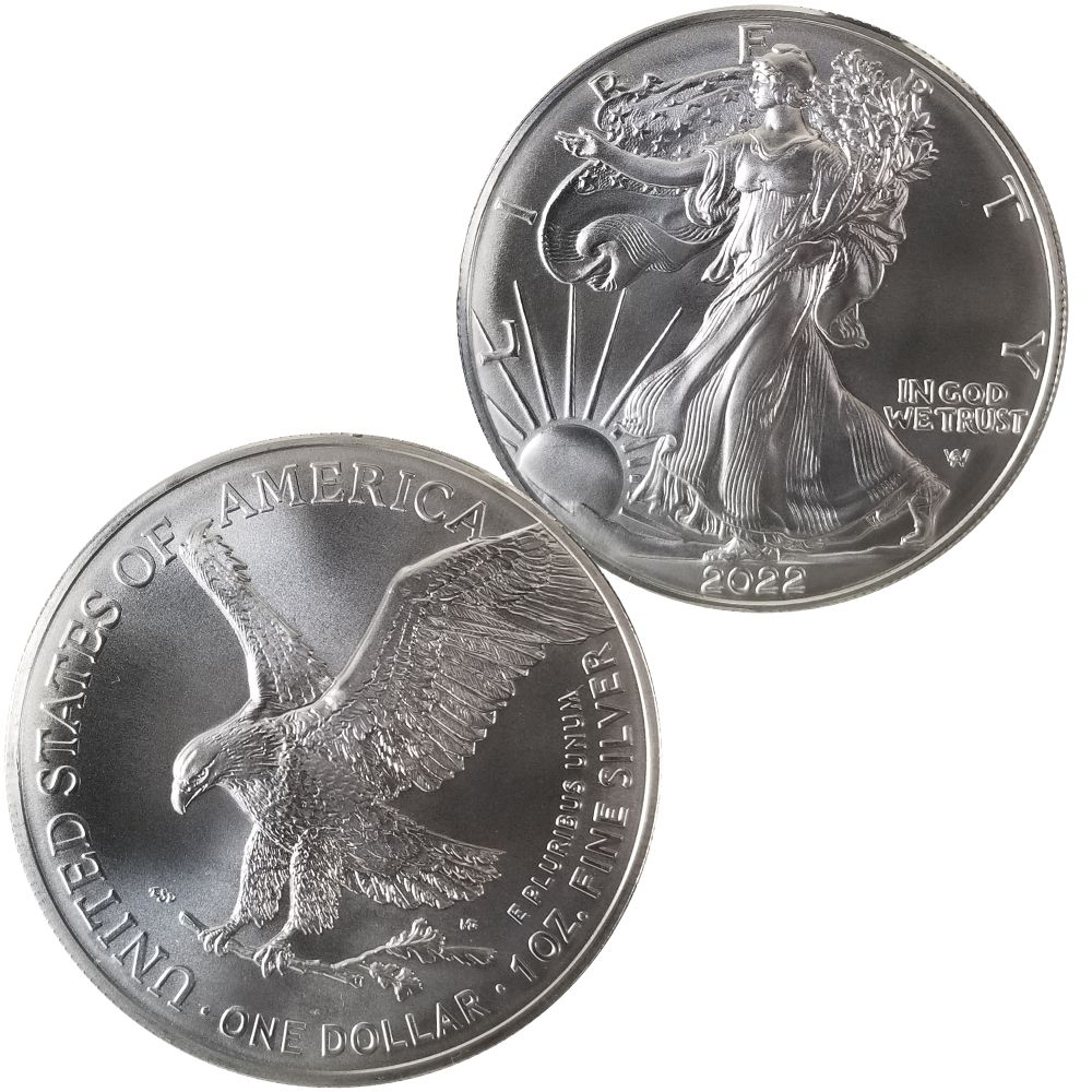 ✈️BUY 5 FREE SHIPPING✈️--2022 American Eagle Walking Liberty Silver Coin
