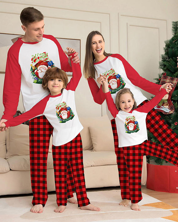 Moveposition™ Cartoon Plaid Christmas Family Pajamas Sets-Move Position