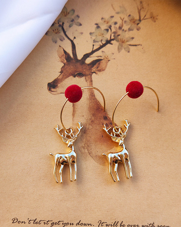 Moveposition™ Christmas Elk Fashion Earrings-Move Position
