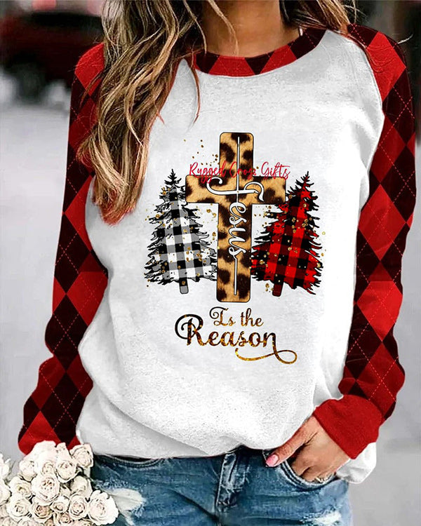 Moveposition™ Jesus is the Reason Raglan sleeve Sweatshirt-Move Position
