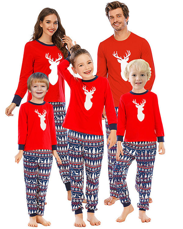 Moveposition™ Christmas Print Matching Family Pajamas Sets-Move Position