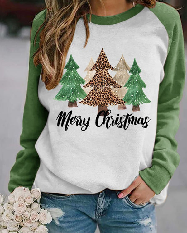 Moveposition™ Merry Christmas Print Sweatshirt-Move Position