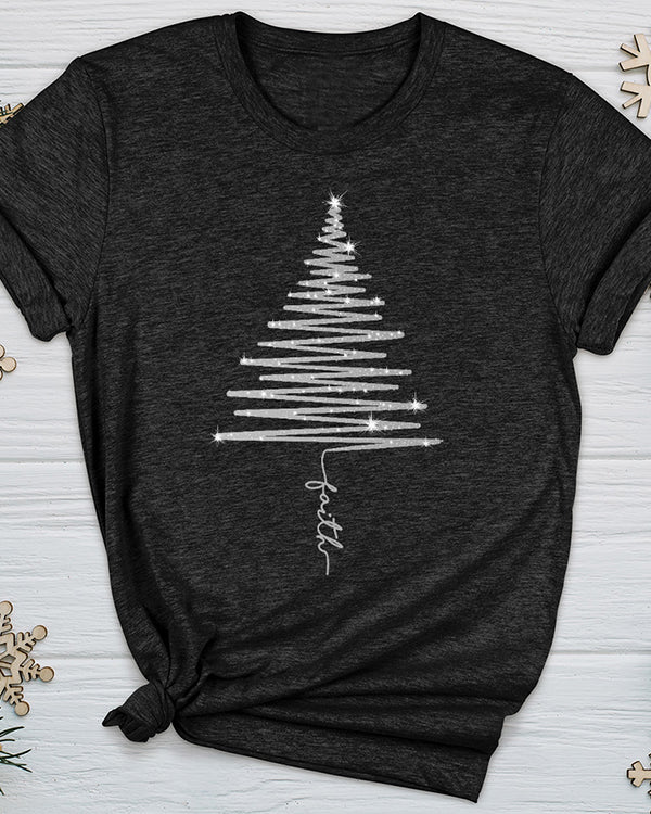 Moveposition™ Christmas Tree Black Short Sleeve T-shirt-Move Position