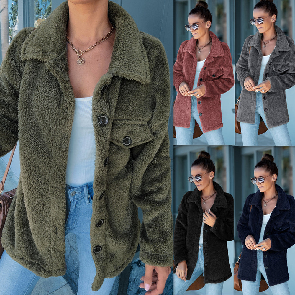 2021 Thick Warm Plush Jacket-Move Position
