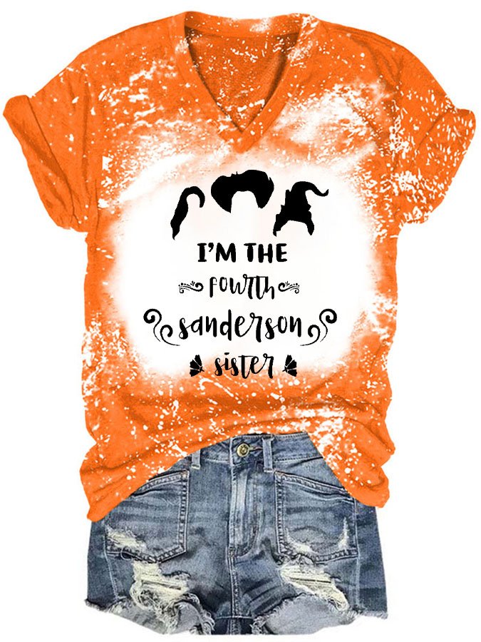 I'm The Fourth , Sanderson Sisters Tie-Dye Print T-Shirt-Move Position