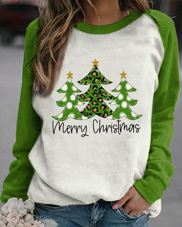 Moveposition™ Women's Merry Christmas Print Casual Sweatshirt-Move Position