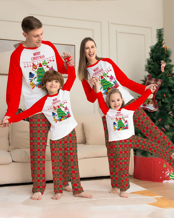 Moveposition™ Plaid Christmas Tres Family Pajamas Sets-Move Position