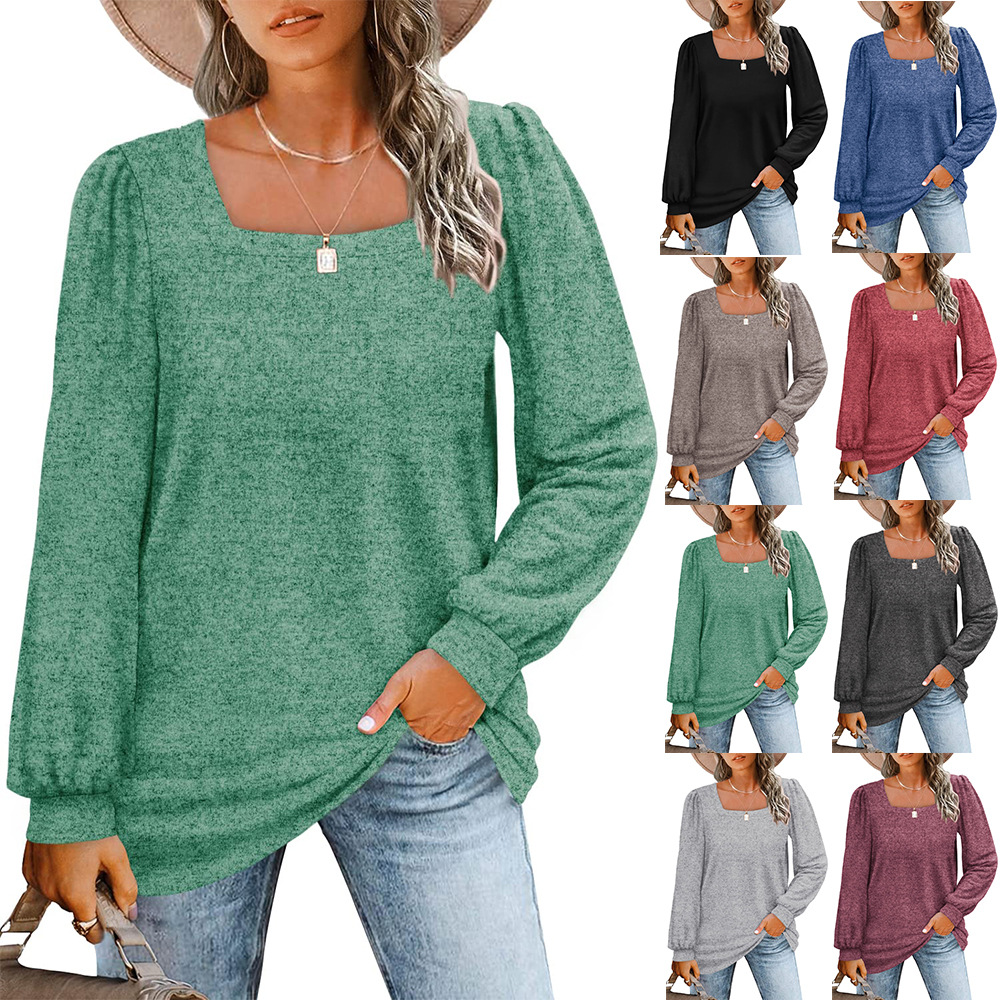  Loose Long-Sleeved Fashion Casual Top 
