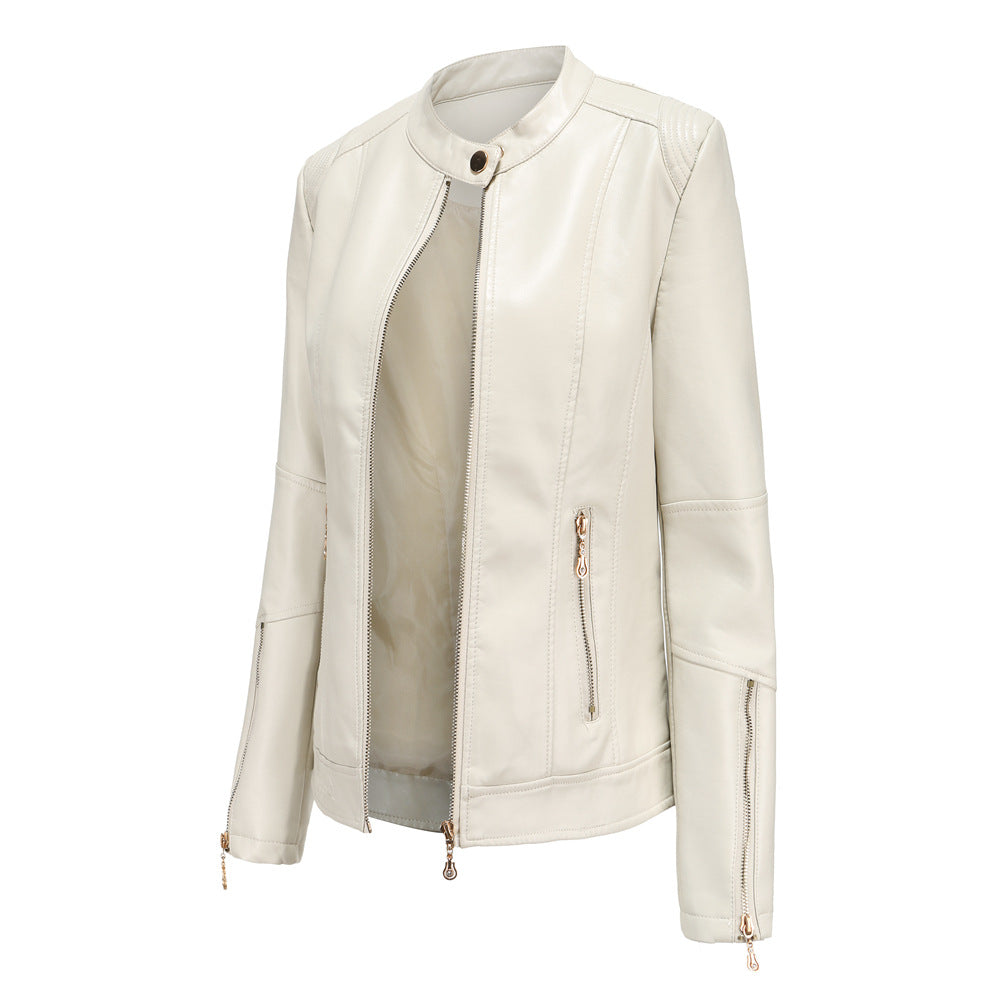 Fashion women's leather PU jacket-colinskeirs