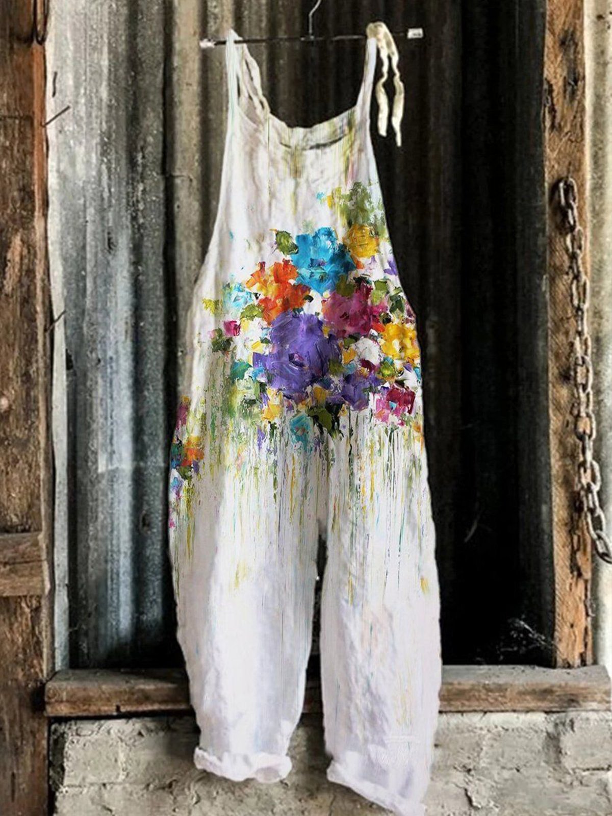Women's Floral Print Jumpsuit-colinskeirs