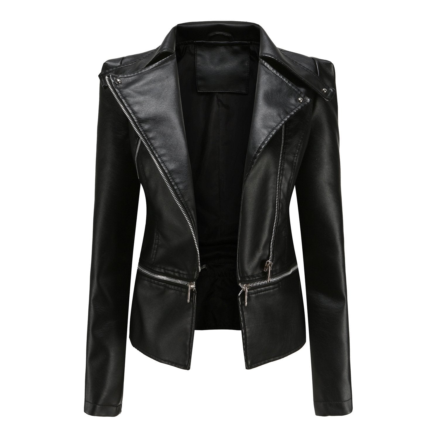 Zipper Soft Leather Jacket-colinskeirs