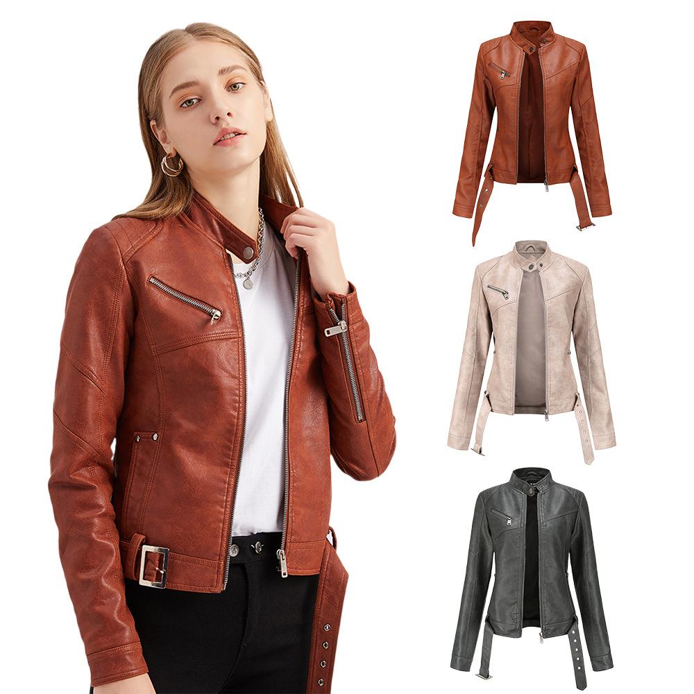 LADY SHORT JACKET SPRING JACKET MOTOR BIKER-colinskeirs