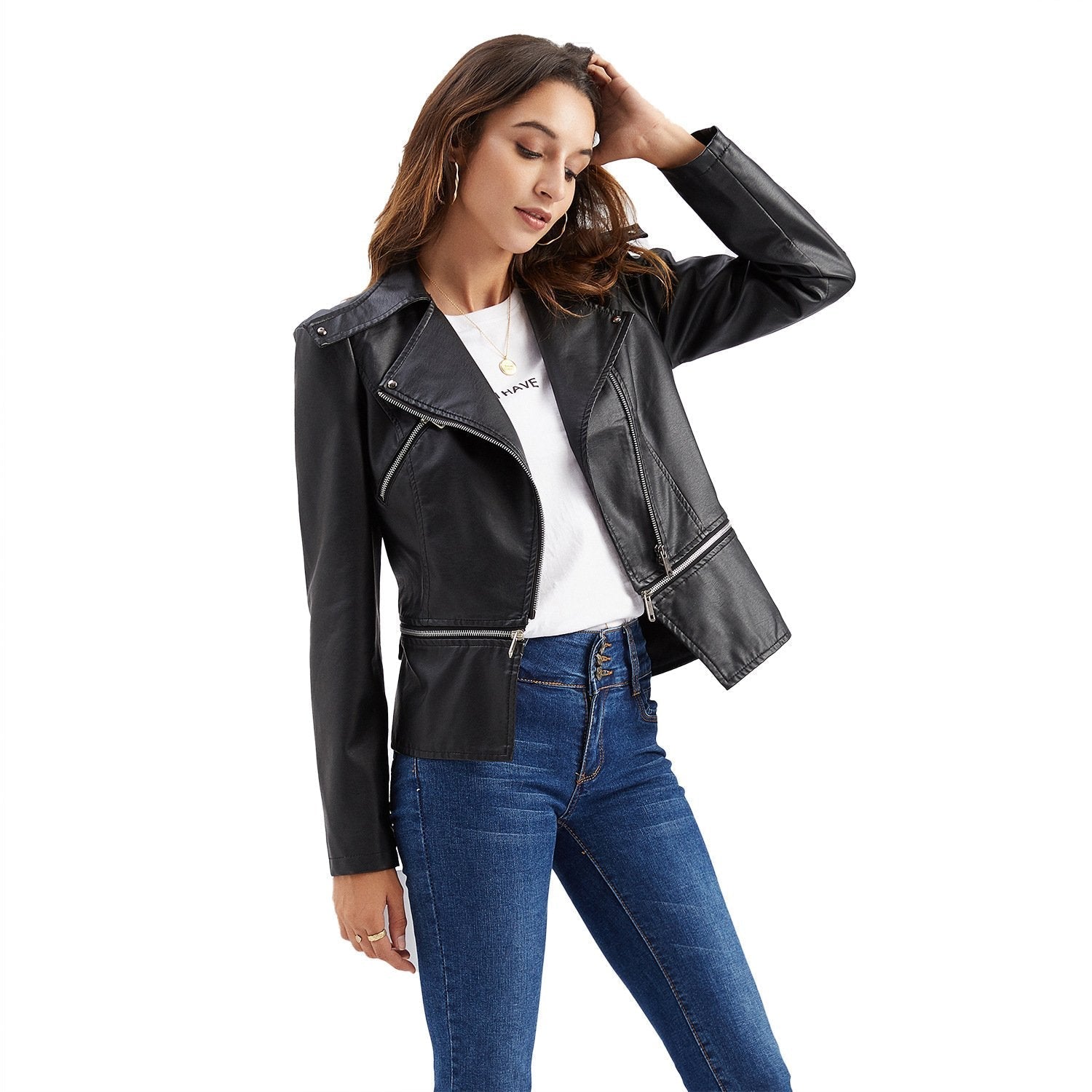 Zipper Soft Leather Jacket-colinskeirs