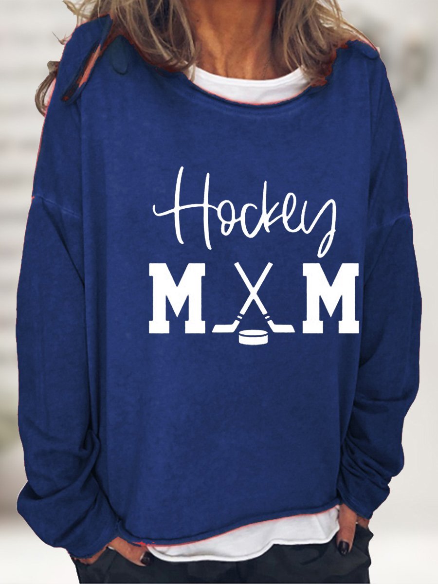 Women&#039;s Hockey Mom Print T-Shirt-colinskeirs