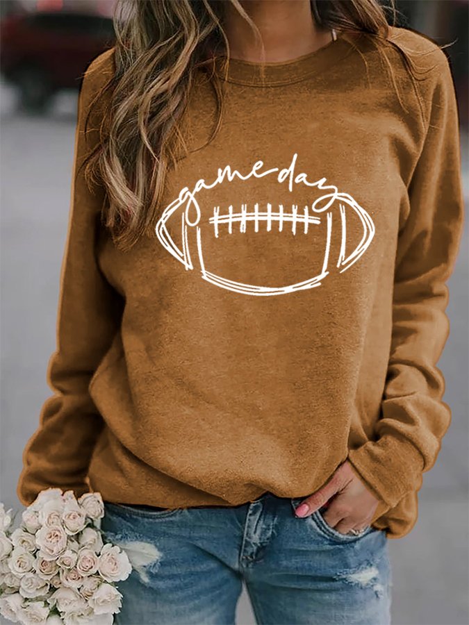 Women&#039;s Gameday Football Lover Casual Sweatshirt-colinskeirs