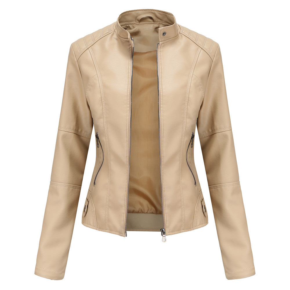 Washed PU Leather Jacket-colinskeirs