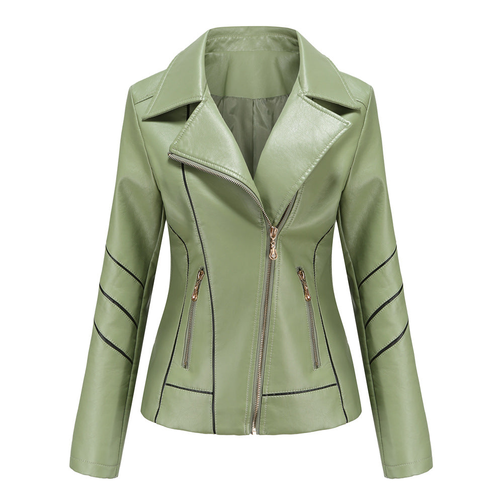 Motorcycle Thin PU Short Jacket-colinskeirs