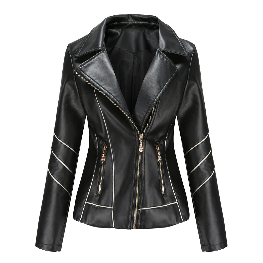 Motorcycle Thin PU Short Jacket-colinskeirs