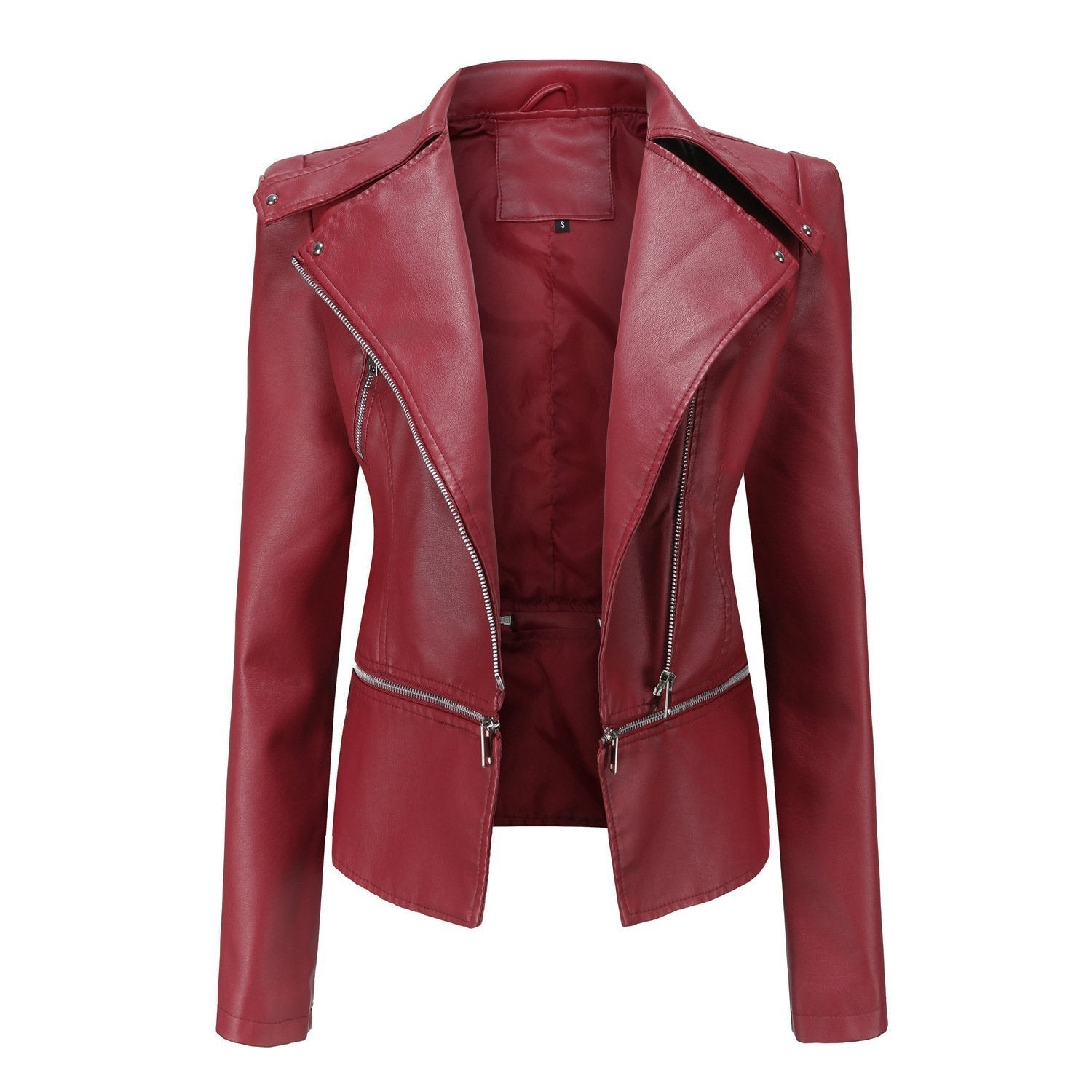 Zipper Soft Leather Jacket-colinskeirs