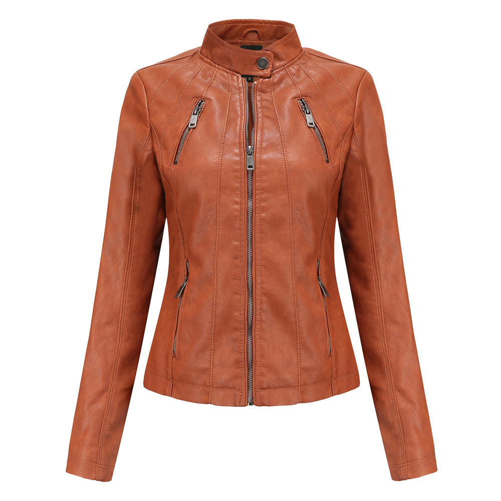 Cropped Zip Leather Jacket-colinskeirs