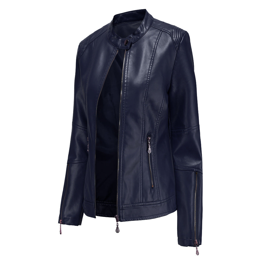 Fashion women's leather PU jacket-colinskeirs