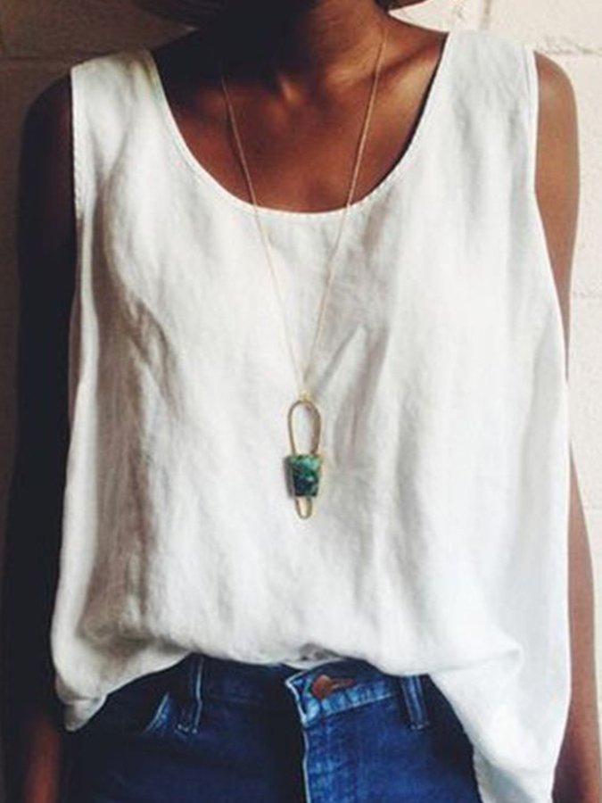 Ladies Spring Summer Casual Loose Vest-colinskeirs