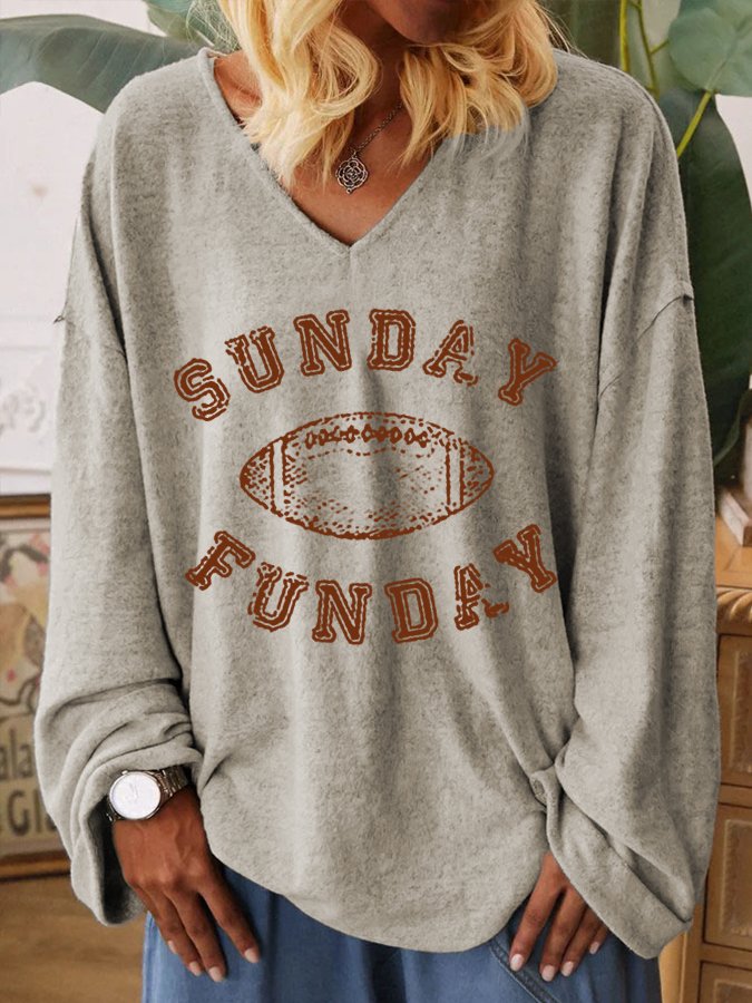 Women&#039;s Football Lover Casual Long-Sleeve T-Shirt-colinskeirs