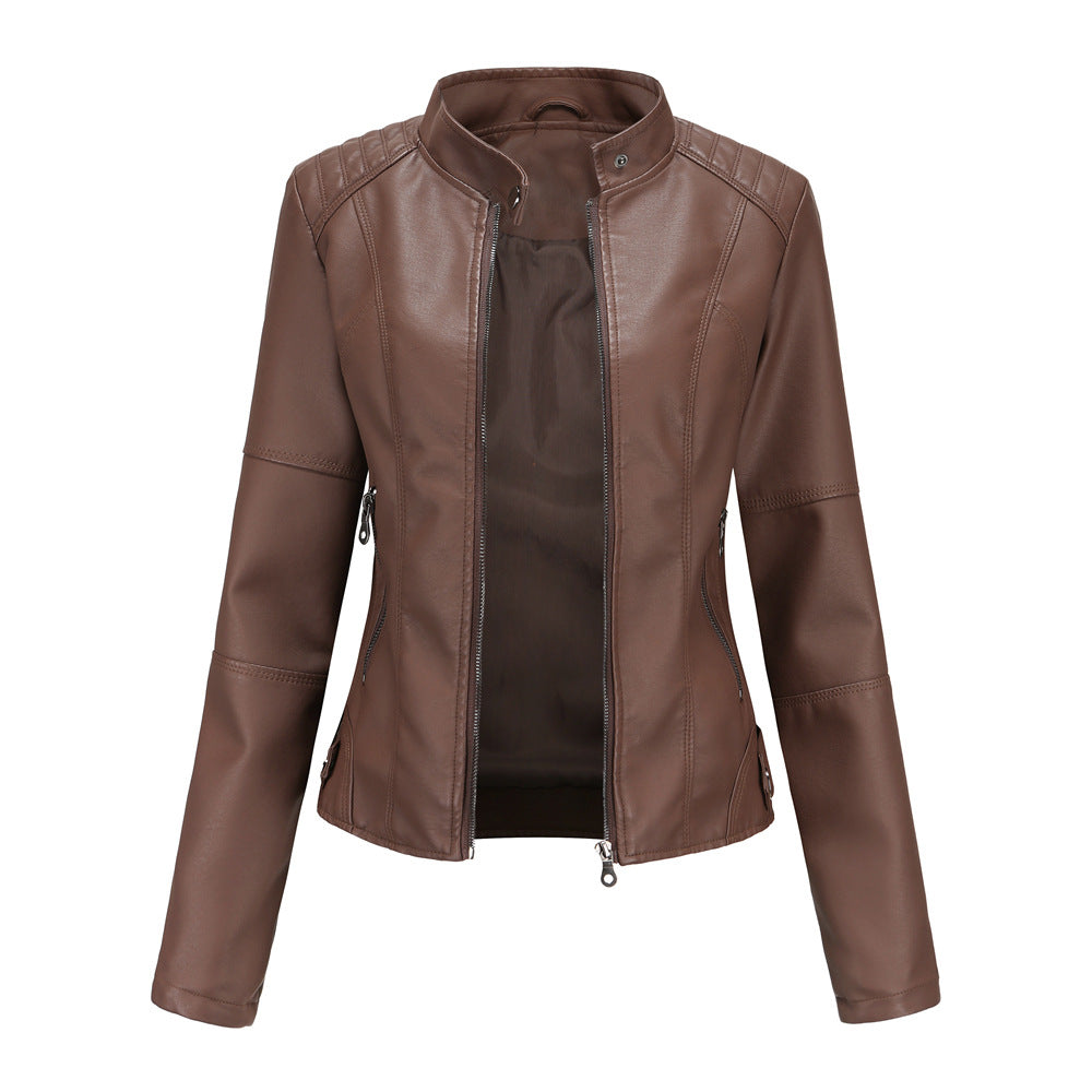 Washed PU Leather Jacket-colinskeirs