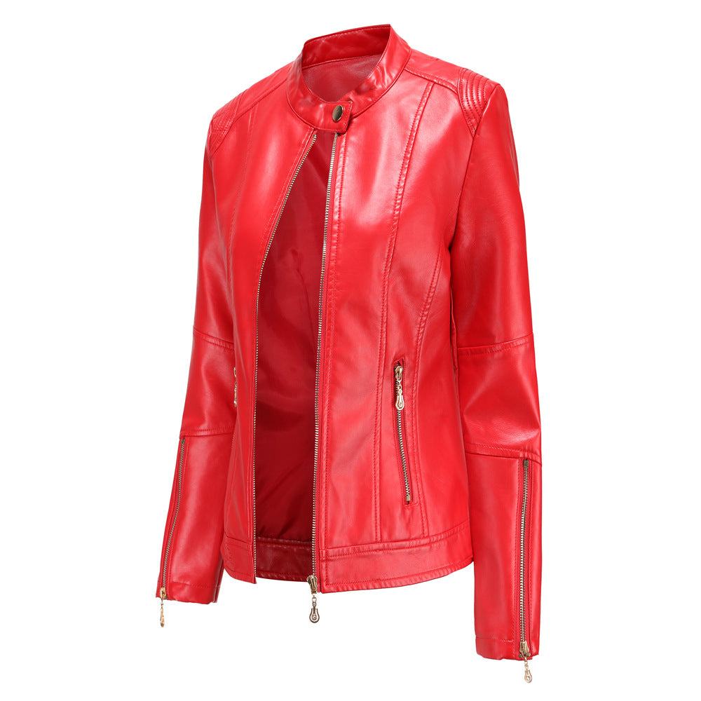 Fashion women's leather PU jacket-colinskeirs