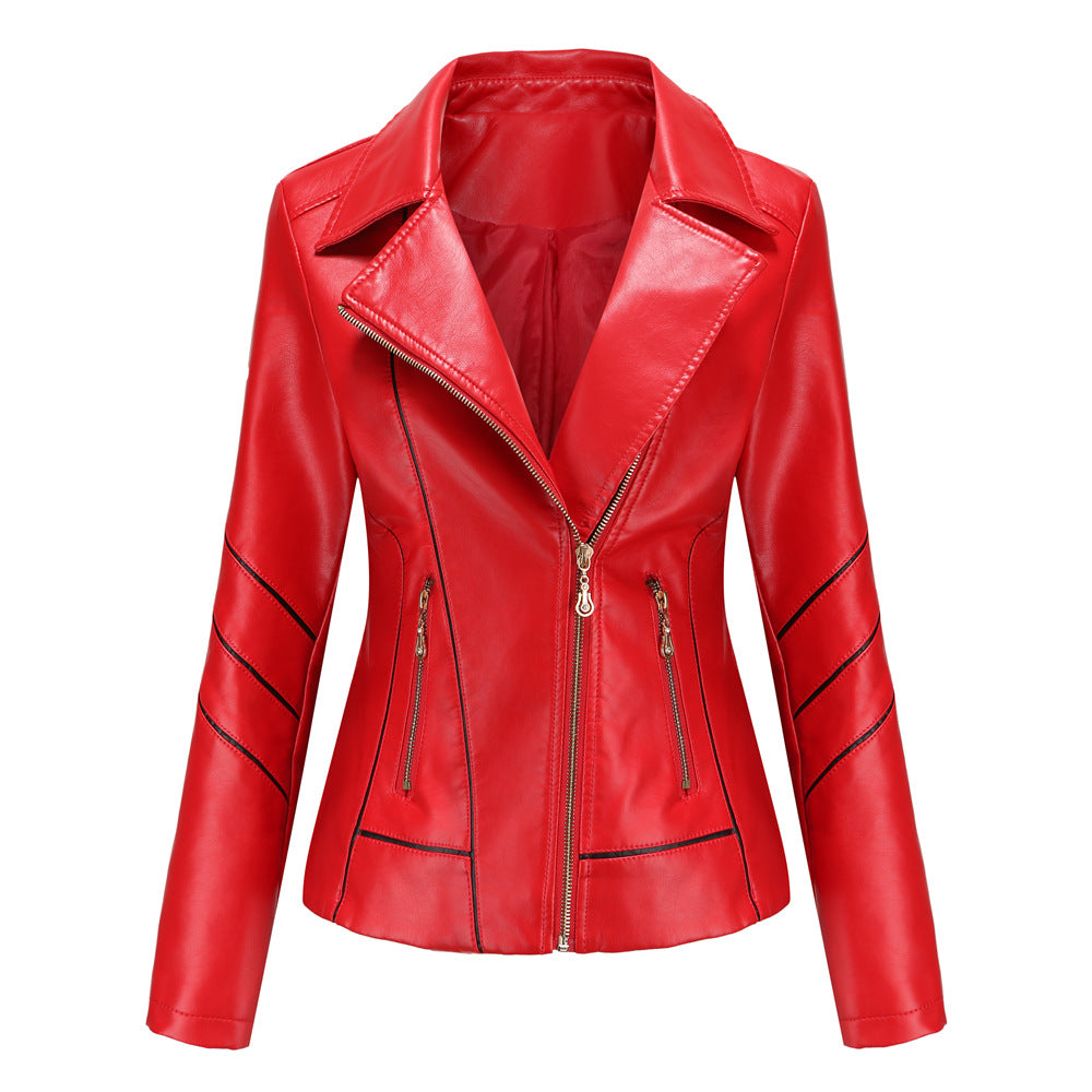 Motorcycle Thin PU Short Jacket-colinskeirs
