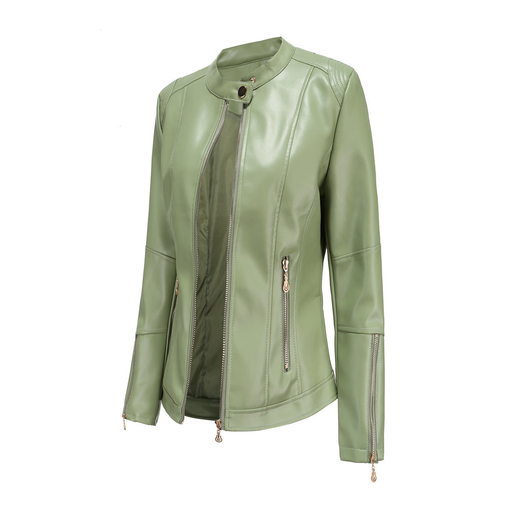 Fashion women's leather PU jacket-colinskeirs