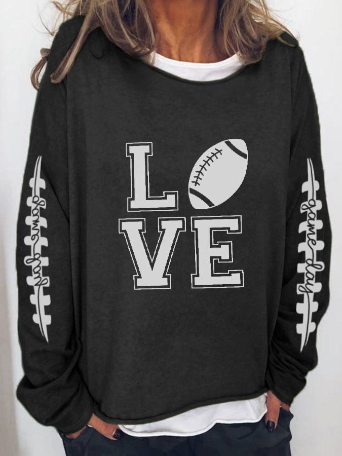 Women&#039;s Casual GAME DAY Printed Sweater-colinskeirs