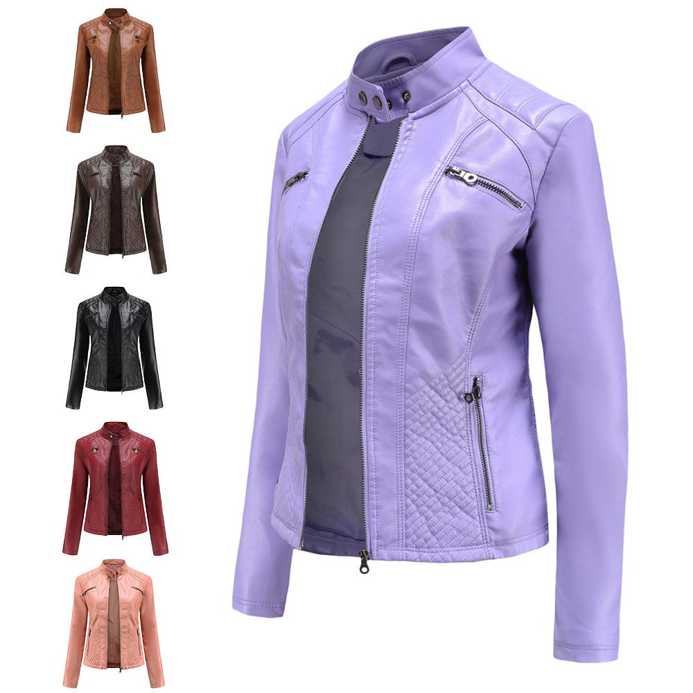 Lady Short Jacket Spring Jacket Motor Biker-colinskeirs