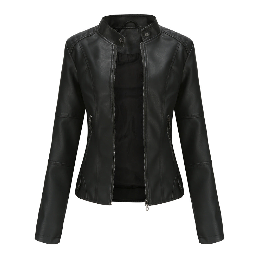 Washed PU Leather Jacket-colinskeirs