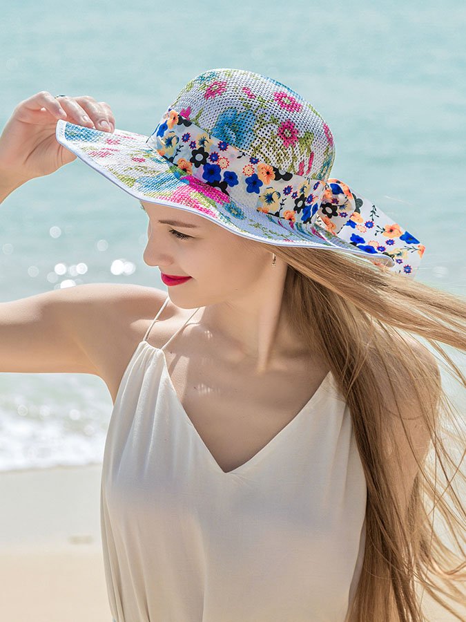 Wide Brim Bucket Hat Sunshade Beach Hat-colinskeirs