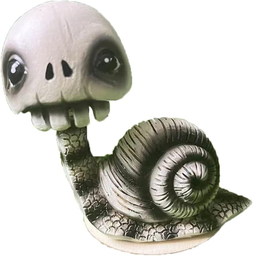  Shaking Head Skull Snail |Snail Resin Craft Ornament