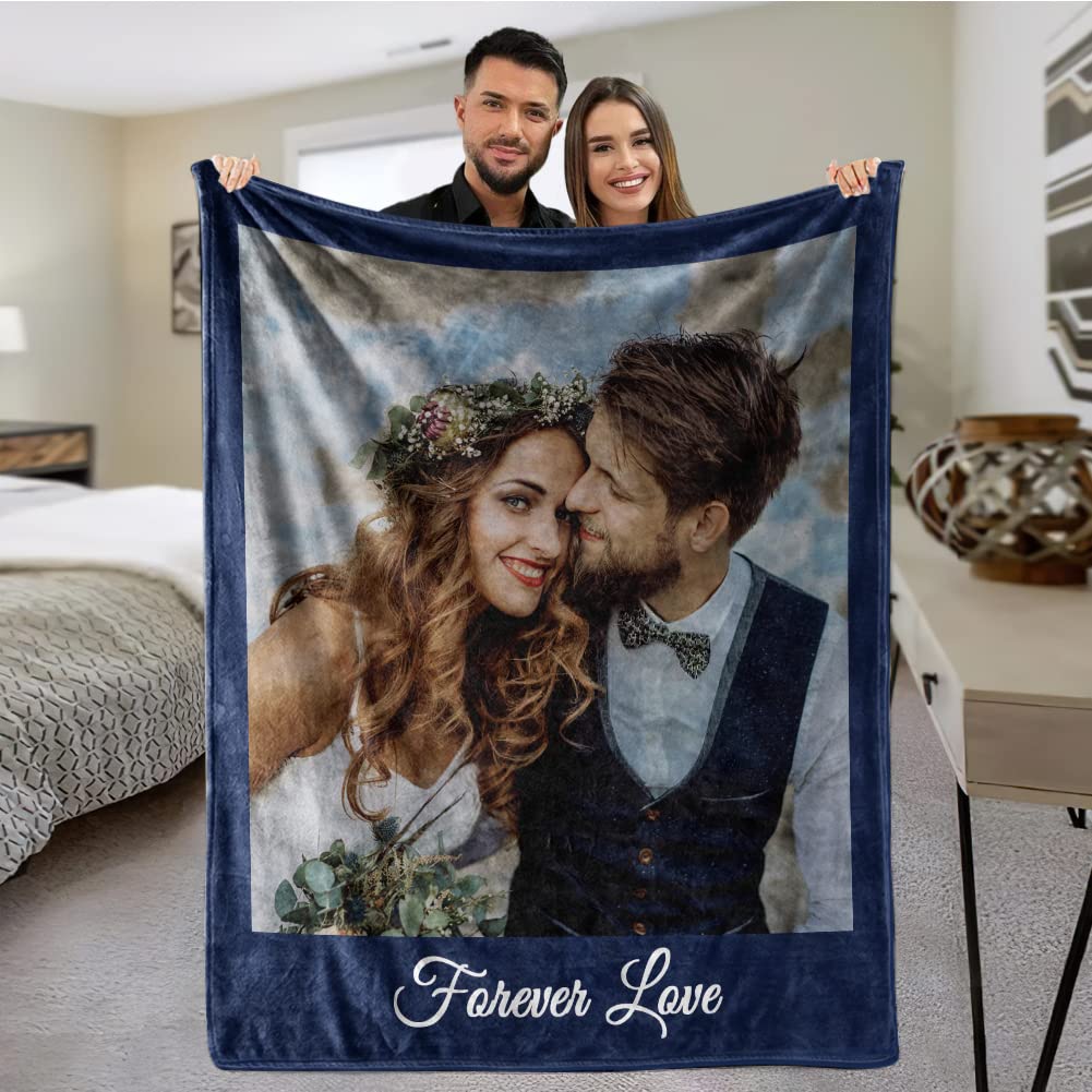 Personalized Memorial Photo Blanket for Comfort & Unique | CP12